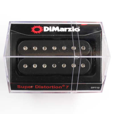 DiMarzio Super Distortion 7 String Bridge Humbucker Black W/Chrome Poles DP 712 image 1