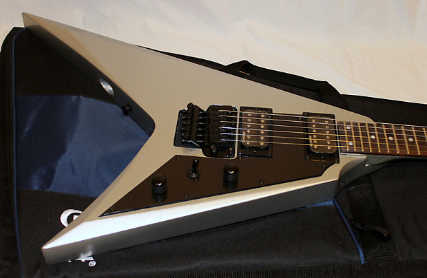 Cort VX-2V-SVM Silver Metallic Offset V Style Guitar Unplayed | Reverb