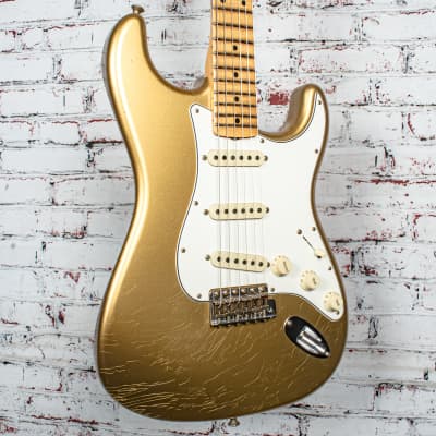 USED Fender - B2 Postmodern Stratocaster® - Electric Guitar - Journeyman Relic® - Maple Fingerboard - Aged Aztec Gold - w/ Custom Shop Hardshell Case - x6342 image 11