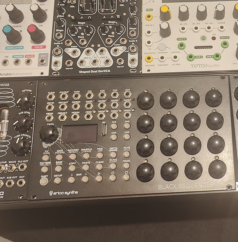 Erica Synths Black Sequencer Eurorack Module 2014 - 2020 - Black image 1