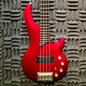 Cort Curt Curbow 4 string bass w active mighty mite humbucker Red image 1