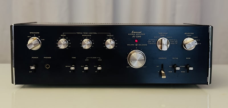 Sansui AU-5500 ステレオアンプ Sansui AU-5500 Integrated Amp Fully Restored demo Alan