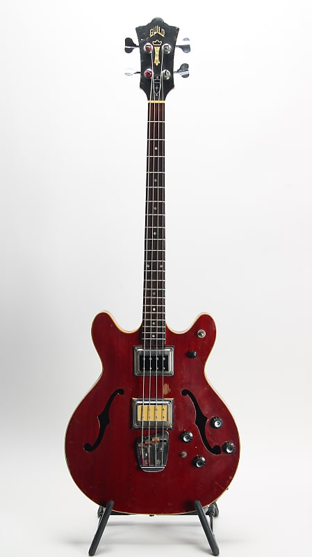 Guild Starfire Bass II Cherry 1970 | Reverb