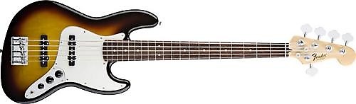 Fender Standard Jazz Bass V 5-String Electric Bass (Brown Sunburst) image 1