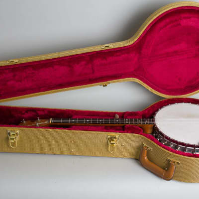 Ode  Model 35 Tenor Banjo,  c. 1963, ser. #815, tweed hard shell case. image 10