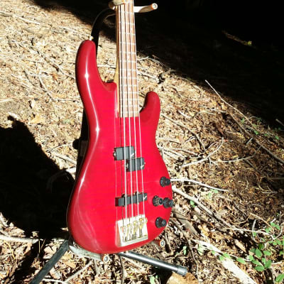 Fender Contemporary Precision Bass Lyte Standard MIJ 1995 - 2001 red image 4