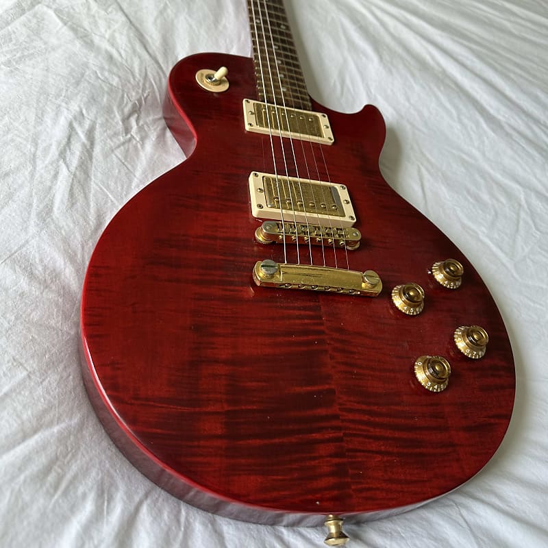Gibson Les Paul Junior Special Plus with Humbuckers 2001 2004 Trans Red Reverb