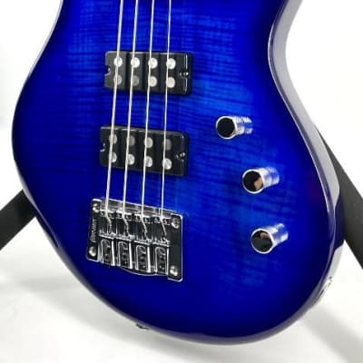 PRS SE Kingfisher 4 String Electric Bass Faded Blue Wrap Around Burst Ser#: D73686 image 3