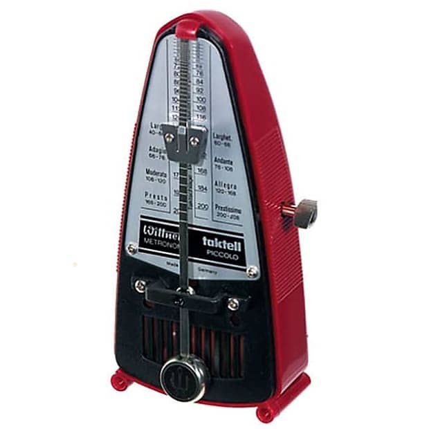 Wittner Analog Metronome Taktell Piccolo Pocket Ruby without Bell image 1