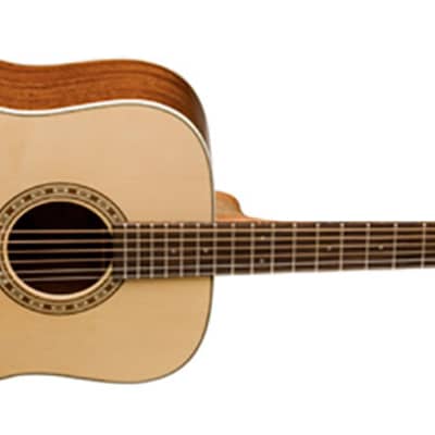Washburn WD7S Harvest Series Dreadnought Solid Spruce Top Mahogany Neck 6-String Acoustic Guitar image 2