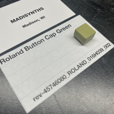 ORIGINAL Roland Green Button Cap (016H039) for Juno-60, JSQ-60, MSQ-100, EP-6060, EP-11, etc
