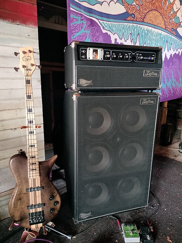 Kustom Deep End DE300HD/DE610H Bass Amp Stack Reverb