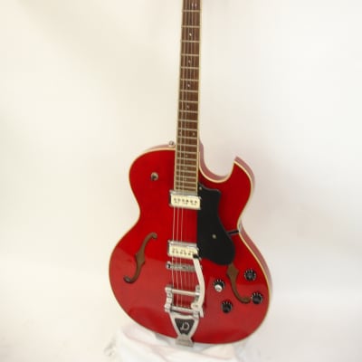 Dearmond by Guild Starfire Special Semi-Hollow Electric Guitar, Cherry w/ Case image 2