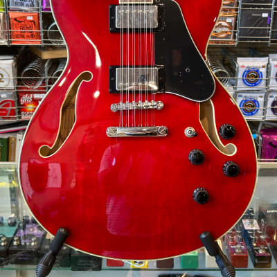 Ibanez AS7312-TCR Artcore 12-String Semi-Hollow - Transparent Cherry image 2