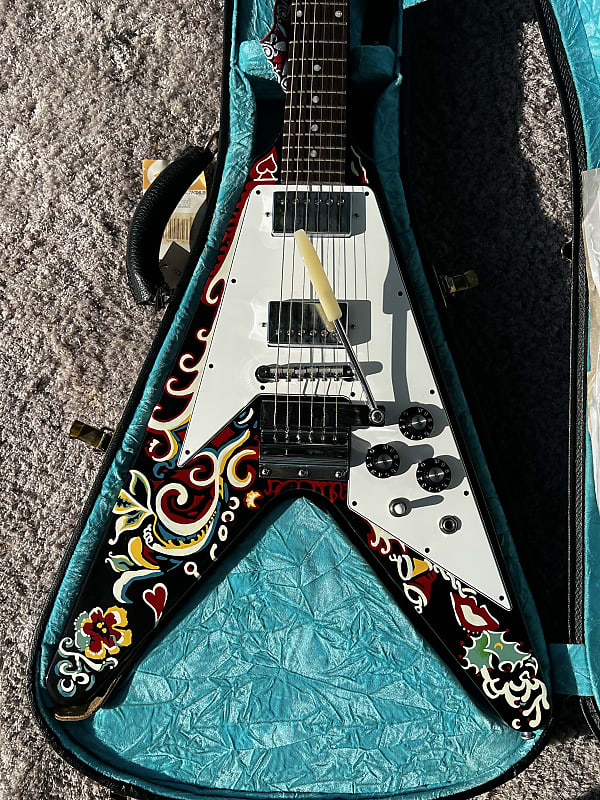 Gibson jimi hendrix online psychedelic flying v