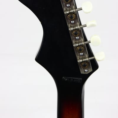 4.6 Pounds! 1960s Sekova Japan Beatles Violin Shaped 6-String Teisco Guitar - Gold Foil Pickup! GREAT PLAYER! image 13