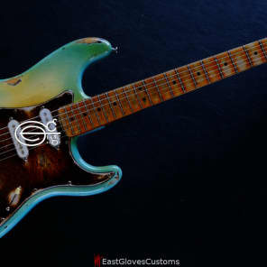Fender Stratocaster Blue Sky Burst Aged Heavy Relic Rare image 12