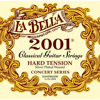 Cuerdas de Guitarra Clásica La Bella 2001 Concert Series Hard Tension image 2
