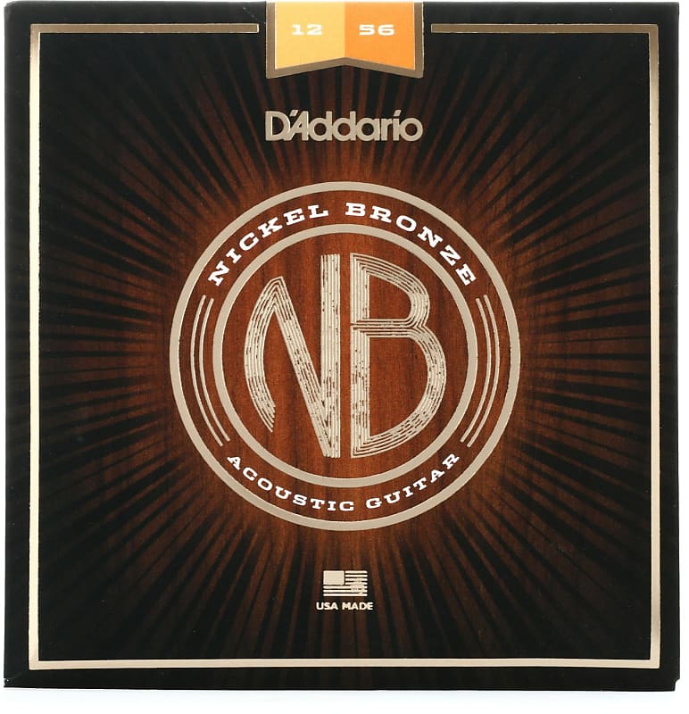 D'Addario Light Top/Medium Bottom Set Acoustic Guitar Strings NB1256 image 1