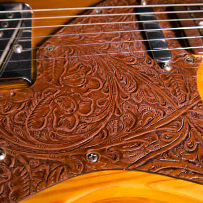 Fender 2004 Masterbuilt John English Telecaster Thinline Guitar- Pine/Leather image 11