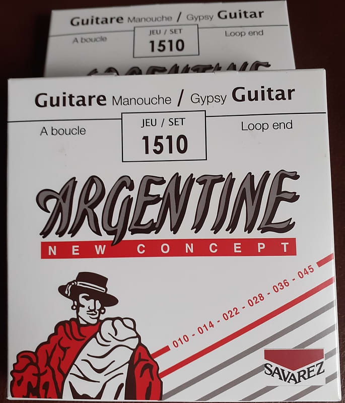 Argentine Guitar Strings X 2 Sets 10s LOOP END Gypsy Jazz Reverb