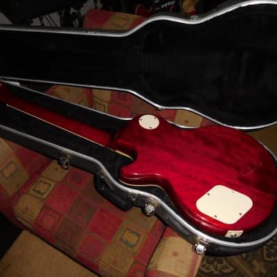 Mako Traditionals 56 Single Cut Cherryburst Guitar Copy w/SKB hardshell case NICE image 3