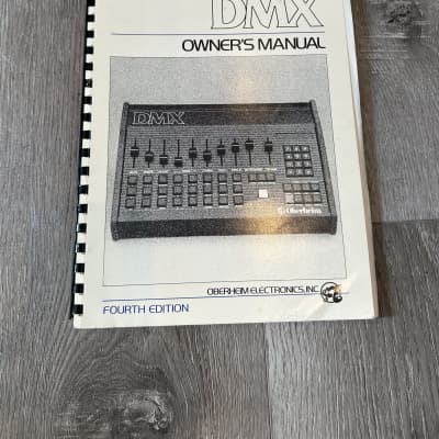 Oberheim DMX Drum Machine Original Manual