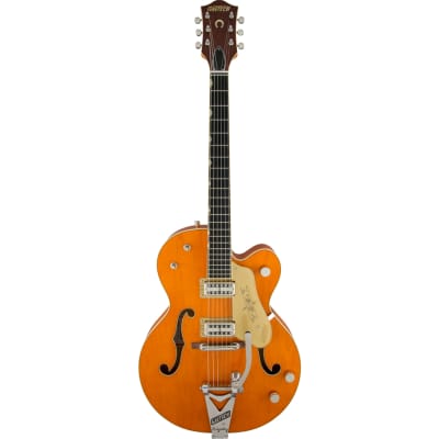 Gretsch G6120T-59 Vintage Select Edition '59 Chet Atkins Hollow Body w/Bigsby Vintage Orange Stain Lacquer image 7