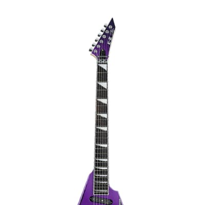 ESP E-II Alexi Laiho Ripped Signature - Purple Fade Satin w/Ripped Pinstripes image 5