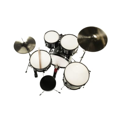 Fame FS22B First Step Rock Drum Set (Piano Black) - Drum Set image 2