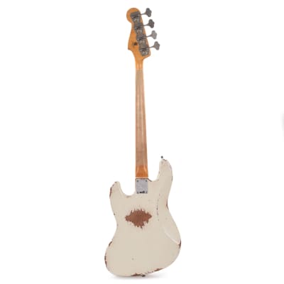 Fender Custom Shop Time Machine 1961 Jazz Bass Heavy Relic Aged Olympic White (Serial #CZ569135) image 5
