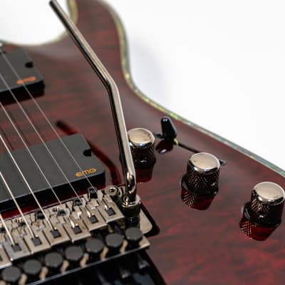 Schecter Hellraiser AD-C-7-FR-HR - Diamond Series 7-String Guitar - Black Cherry image 12