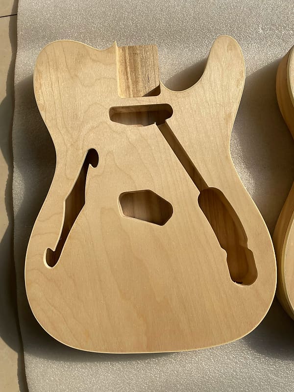 Unfinished Tele Telecaster Style Guitar Body Paulownia Wood Reverb