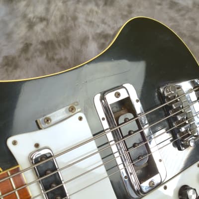 Rare Left Handed 1974 Rickenbacker 4001 Jetglo Bass in OHSC image 14