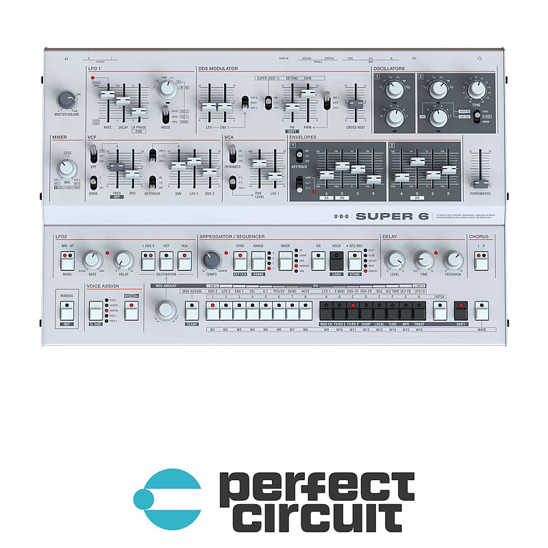 UDO Super 6 Desktop Synthesizer [DEMO] Reverb