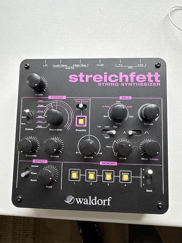 Waldorf Streichfett String Synthesizer 2019 - Present - Black image 1