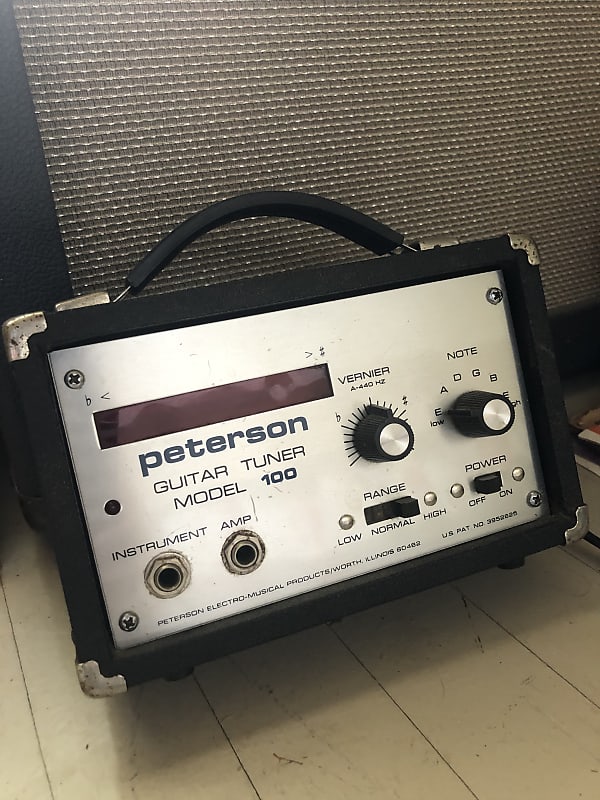 Peterson Model 100 Strobe Guitar Tuner 70s?? Black & Reverb
