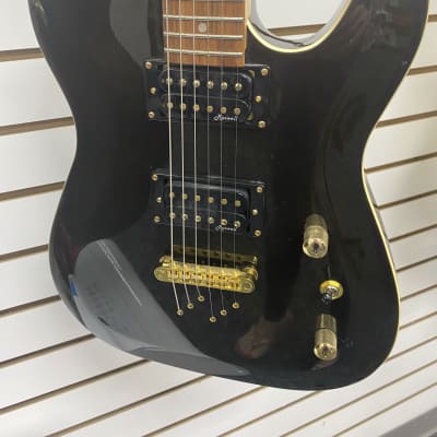 Harley Benton TE-40 LH TBK Deluxe Black with Gold Hardware - Black for sale