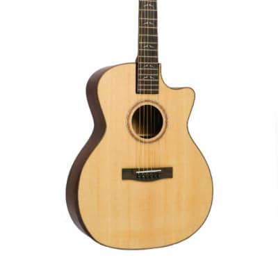 Solid Sitka / African Mahogany GA Cutaway Travel Guitar- FF412C (B-Stock) image 3