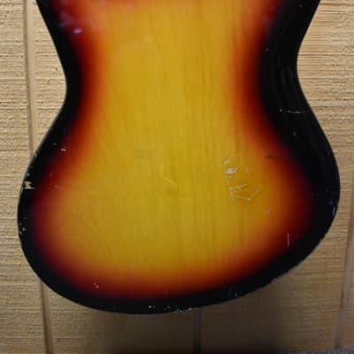 Teisco Global 1960's Electric Guitar Sunburst image 8