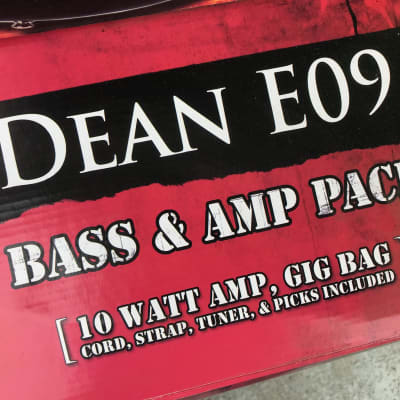 Dean Playmate Black Electric Bass 4 String and 10 Watt Amplifier Package w/ Gig Bag and MORE Local Pickup Only image 3