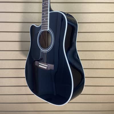 Takamine Legacy EF341SC, Left-Handed Acoustic-Electric Guitar - Black w/OHSC + FREE Shipping #111 image 3