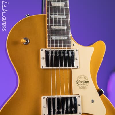 Heritage Custom Shop Core Collection H-150 Electric Guitar Gold Top image 3