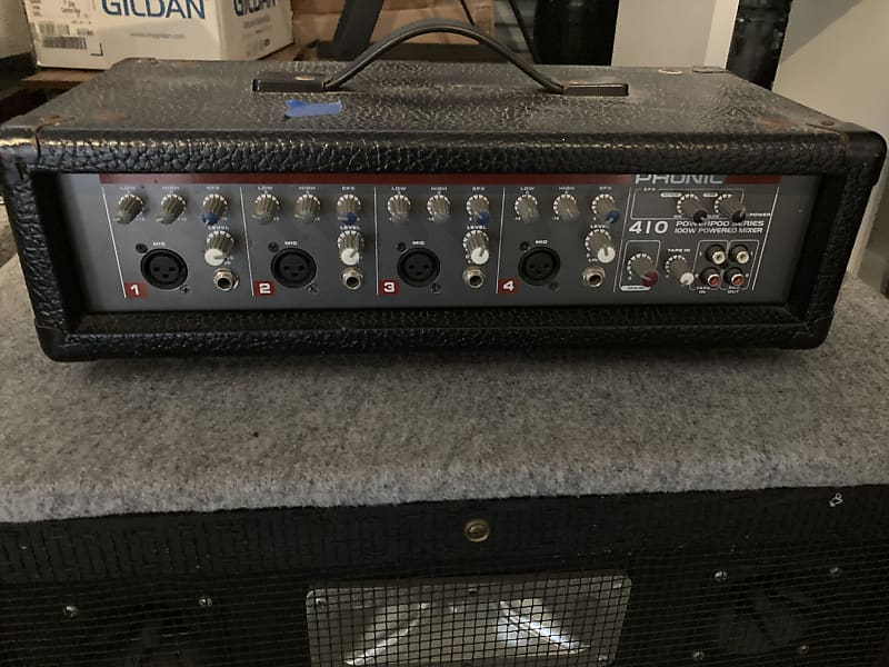 Phonic 410 PA amp / mixer Reverb