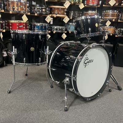 Gretsch USA Custom 10/12/16/22" Drum Set Kit in Black Nitron image 2