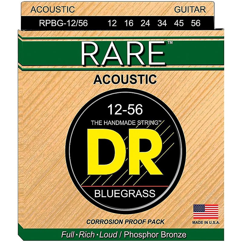 DR Rare Acoustic Guitar Strings 12-56 Bluegrass RPBG-12/56 image 1