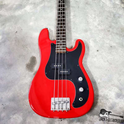 Hondo Deluxe MIJ Short Scale P-Bass Clone (Late 1970s, Hot Rod Red) imagen 25
