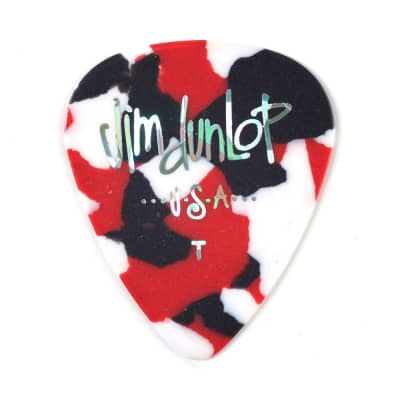 Dunlop 483P06TH Celluloid Classic Confetti Electric Guitar Picks Thin 12-Pack image 1