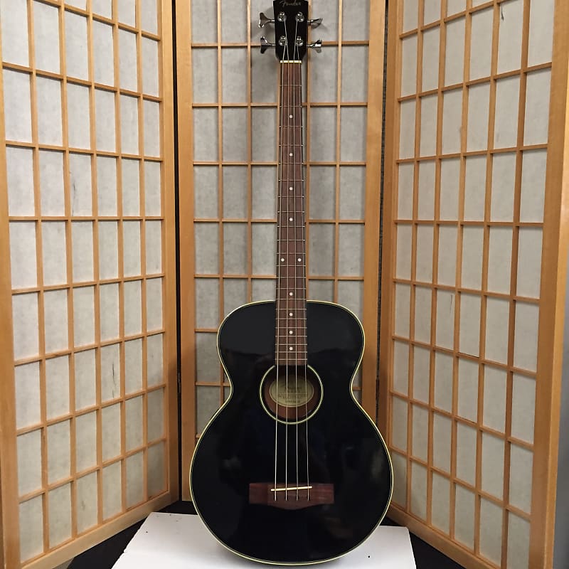 Fender BG31MTB Acoustic Electric Bass 2005 Metalic Black Reverb