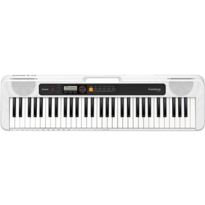 Casio CT-S200 61-Key Digital Piano Style Portable Keyboard with 48 Note Polyphony and 400 Tones, White image 1